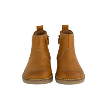 Jamie Kay Leather Boot with Elastic Side - Tan