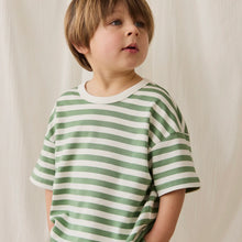 Jamie Kay Pima Cotton Wesley Tee - Essential Stripe Parchment/Snow Pea