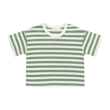 Jamie Kay Pima Cotton Wesley Tee - Essential Stripe Parchment/Snow Pea