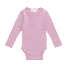 Jamie Kay Organic Cotton Modal Long Sleeve Bodysuit - Dahlia