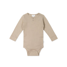 Jamie Kay Organic Cotton Modal Long Sleeve Bodysuit - Fawn