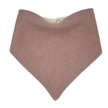 Bandana Bib | 100% Linen Blush
