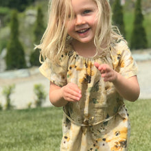 Pixie Dress | Mustard Peonies